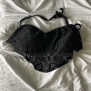 Medium black bikini top